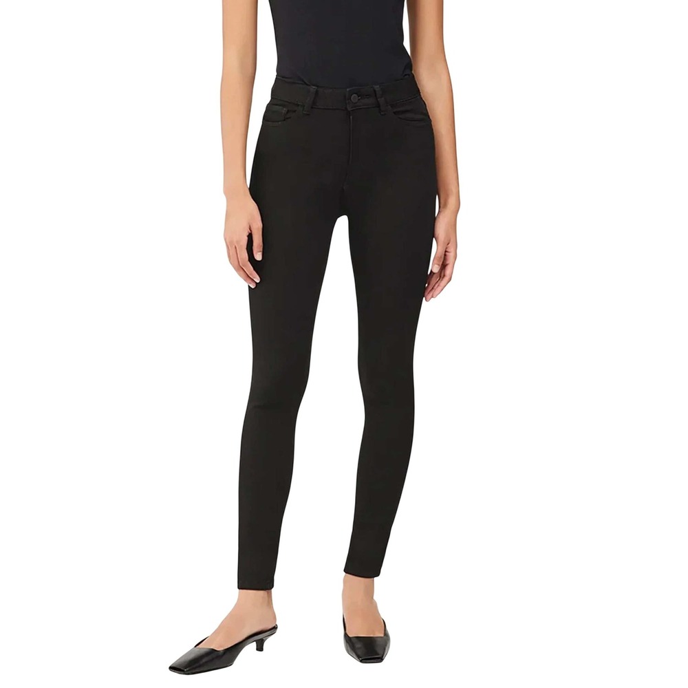 DL1961 Farrow Ankle High Rise Skinny Jeans Black Size 30 Instasculpt Stretch